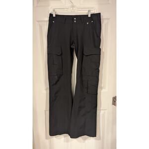 Victoriknox Women's Black Swiss Army Tactical Pants Sz 6 Zip Leg Poly/Nylon